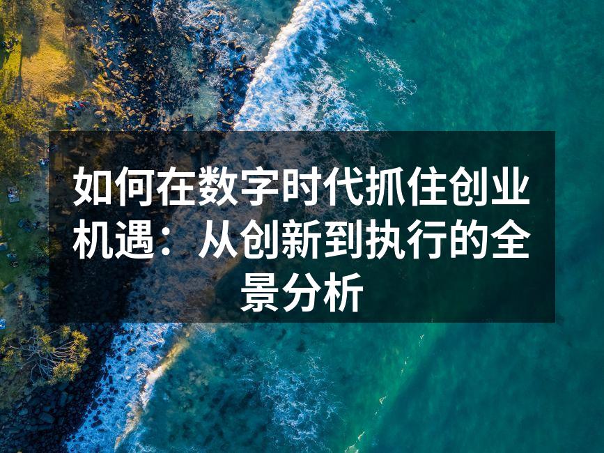 如何在数字时代抓住创业机遇:从创新到执行的全景分析